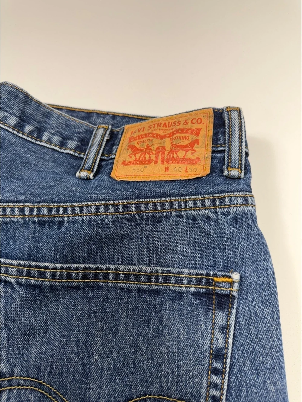 Levi’s 550 Relaxed Fit Jeans Men’s 40x30 Blue Straight Leg Denim